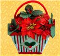 Pattern Leaflet, Christmas Holly Basket Centerpiece by Dancing Dolphin Patterns