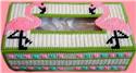 Pattern Leaflet, Flamingo Dance Regular Tissue by Dancing Dolphin Patterns