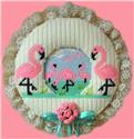 Pattern Leaflet, Flamingo Dance Wreath by Dancing Dolphin Patterns