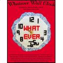 Pattern Leaflet, Whatever Wall Clock by Dancing Dolphin Patterns