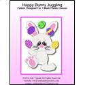 Pattern Leaflet, Happy Bunny Juggling by Crafts And More Store