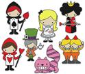 Pattern Leaflet, Alice and Friends 7pc. Wall Decor by Plastic Canvas Creations