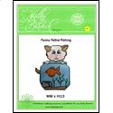 Pattern Leaflet, Funny feline Fishing by KathyBarwickDesign