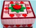Pattern Leaflet, Hearts and Flowers Trinket Box by Dancing Dolphin Patterns