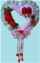 Hearts and Flowers Valentine Wreath