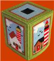 Pattern Leaflet, Lighthouse Boutique Tissue Box by Dancing Dolphin Patterns