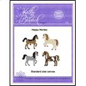 Pattern Leaflet, Happy Horses Set of Four Wall Hangings by KathyBarwickDesign