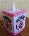 Country Piggy Tissue Box Cover
