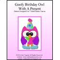 Pattern Leaflet, Goofy Birthday Owl With A Present by Crafts And More Store