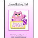 Pattern Leaflet, Happy Birthday Owl by Crafts And More Store