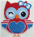 4th of July Owl with Bow