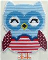 Pattern Leaflet, 4th of July Owl with Striped Belly by Plastic Canvas Creations