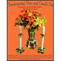 Pattern Leaflet, Thanksgiving Vase and Candle Set by Dancing Dolphin Patterns