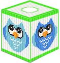 Pattern Leaflet, Baby Boy Owl Tissue Box Cover by Crafts And More Store