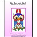 Pattern Leaflet, Big Patriotic Owl by Crafts And More Store