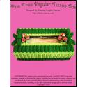 Pattern Leaflet, Pine Tree Regular Tissue Box by Dancing Dolphin Patterns