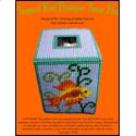 Pattern Leaflet, Tropical Reef Boutique Tissue Box by Dancing Dolphin Patterns