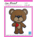 Pattern Leaflet, Beary Picnic Bear - Boy (Wall Hanging) by Plastic Canvas Creations