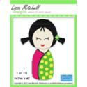Pattern Leaflet, Cute Kokeshi Doll in Pink by Plastic Canvas Creations