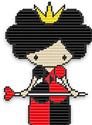 Pattern Leaflet, Alice & Friends - The Queen Wall Hanging by Plastic Canvas Creations