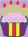 Pattern Leaflet, Graduation Cupcake by Dancing Dolphin Patterns