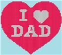 Pattern Leaflet, I Heart Dad by Dancing Dolphin Patterns