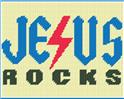 Pattern Leaflet, Jesus Rocks Sign by Dancing Dolphin Patterns