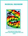 Pattern Leaflet, Musical Rainbow by Crafts And More Store