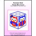 Patriotic Owls Tissue Box Cover