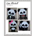 Pattern Leaflet, Cute Panda Decor by Plastic Canvas Creations