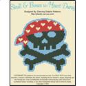 Pattern Leaflet, Skull & Bones w/Heart Durag by Dancing Dolphin Patterns