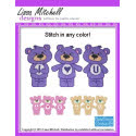 Pattern Leaflet, I Love You Bears Decor by Plastic Canvas Creations