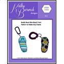 Pattern Leaflet, Really Neat Mini Beach Feet Pattern to Make Key Chains by KathyBarwickDesign