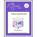 Pattern Leaflet, Unicorns Tissue Cover by KathyBarwickDesign