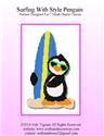 Pattern Leaflet, Surfing With Style Penguin by Crafts And More Store