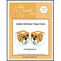 Pattern Leaflet, Golden Retriever Tissue Cover by KathyBarwickDesign