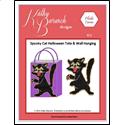 Pattern Leaflet, Spooky Cat Halloween Tote & Wall Hanging by KathyBarwickDesign