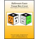 Pattern Leaflet, Halloween Faces Tissue Box Cover by Crafts And More Store