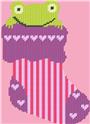 Pattern Leaflet, Froggy Christmas Stocking by Dancing Dolphin Patterns