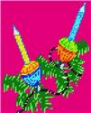 Pattern Leaflet, Christmas Lights Decoration by Dancing Dolphin Patterns
