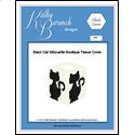 Pattern Leaflet, Black Cat Silhouette Boutique Tissue Cover by KathyBarwickDesign
