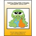 Fall Frog Sitting With A Pumpkin