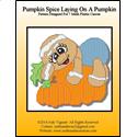 Pattern Leaflet, Pumpkin Spice Laying On A Pumpkin by Crafts And More Store