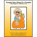 Pattern Leaflet, Pumpkin Spice Sitting On A Pumpkin by Crafts And More Store