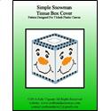 Pattern Leaflet, Simple Snowman Tissue Box Cover by Crafts And More Store