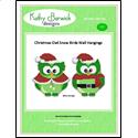 Christmas Owl Snow Birds Wall Hangings
