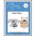 Pattern Leaflet, Ginger & Missy by KathyBarwickDesign