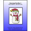Pattern Leaflet, Snowman Fun Boy 3 by Crafts And More Store