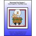 Pattern Leaflet, Snowman Fun Square 1 by Crafts And More Store
