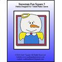 Pattern Leaflet, Snowman Fun Square 5 by Crafts And More Store